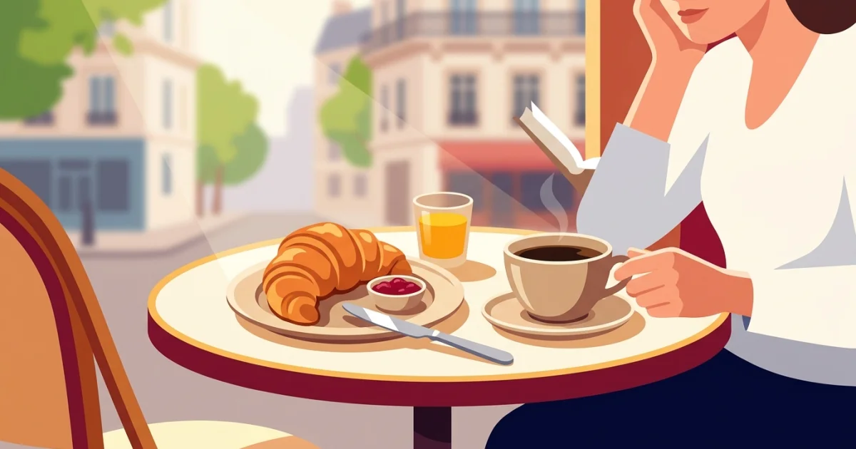 Francuskie śniadanie: croissant, kawa i poranny rytuał bez pośpiechu