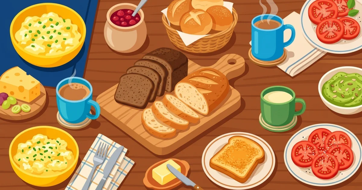 Najlepsze pieczywo do śniadania: chleb, bułki, bagietka czy tost?