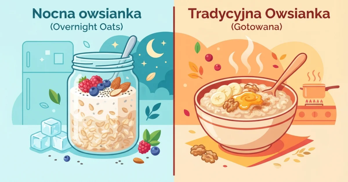 Nocna owsianka: czym różni się overnight oats od zwykłej owsianki?