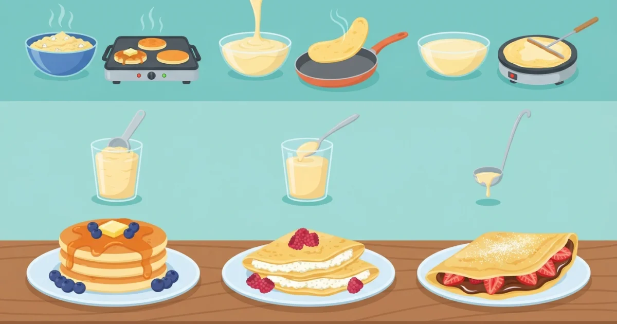 Pancakes, naleśniki i crêpes: czym się różnią i dlaczego wychodzą inaczej?