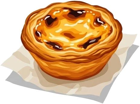 Pastel de nata jako symbol słodkiego śniadania