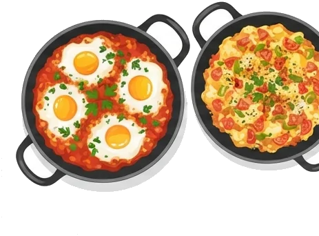 Szakszuka a menemen: czym różnią się dwa śniadania z jajkami i pomidorami?