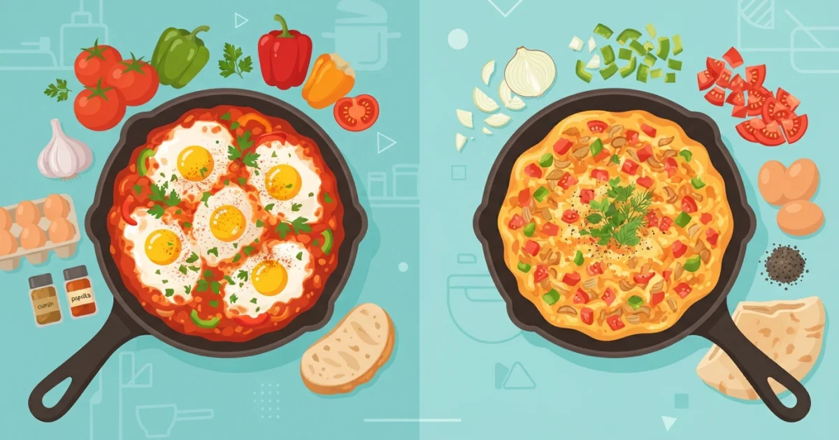 Szakszuka a menemen: czym różnią się dwa śniadania z jajkami i pomidorami?